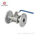 3-PC flange end ball valve